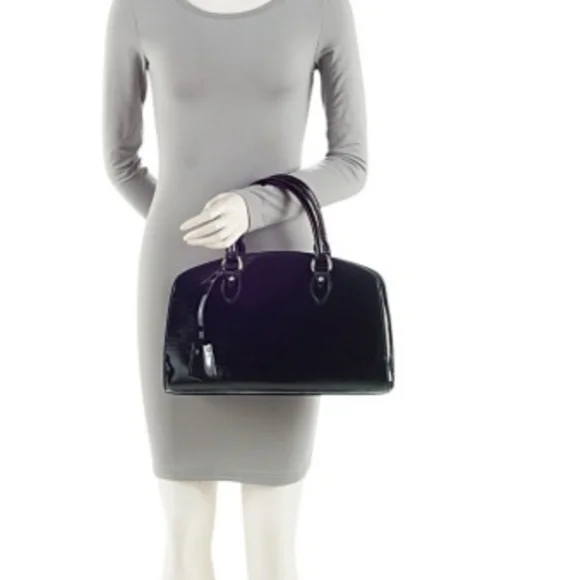 Louis Vuitton Authentic €1695 Epi Leather Satchel Black Chrome Accents Lock&Key